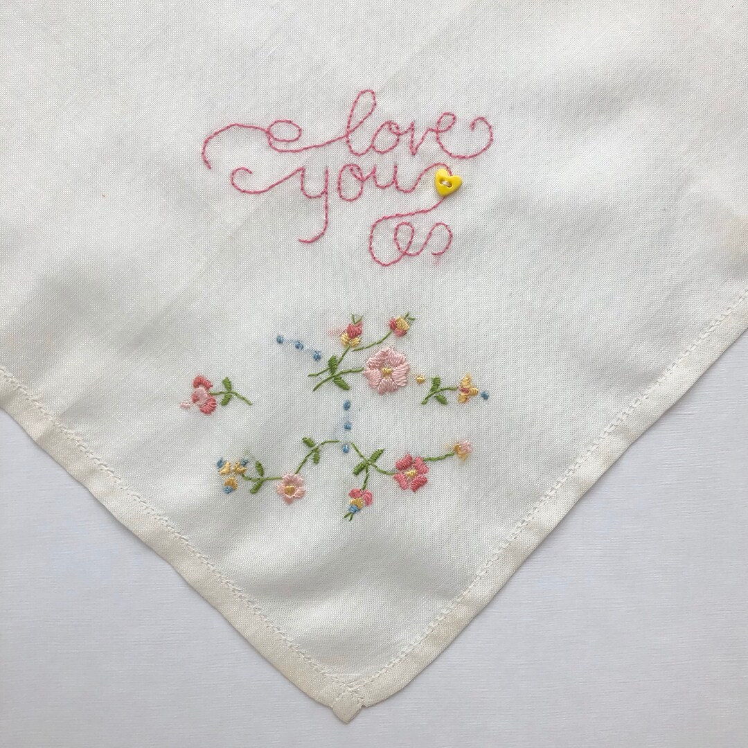 小物 1900s Hand Embroidery Handkerchief 1900s Hand Embroidery Handkerchief 小物