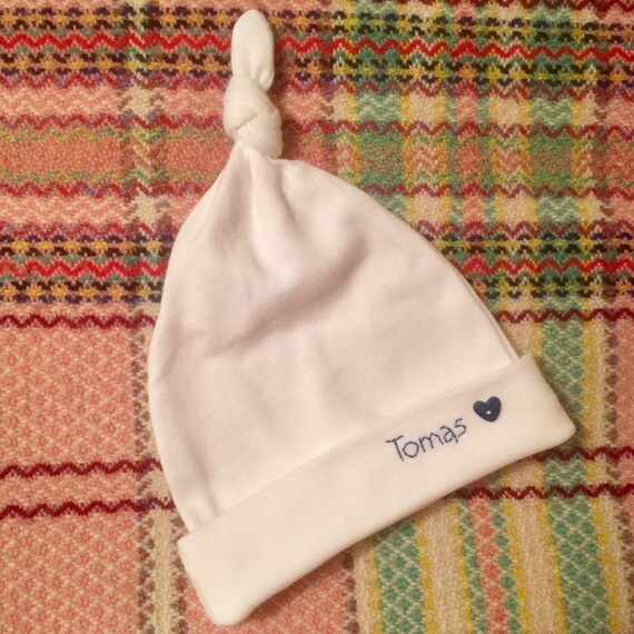 personalised newborn hat