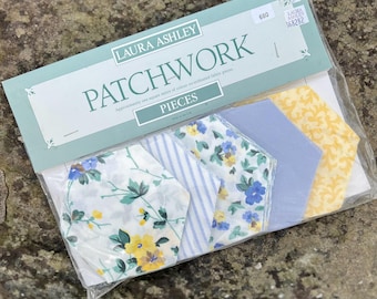 Laura Ashley Hexagon Quilten Baumwollstücke: Vintage Blumen Patchwork