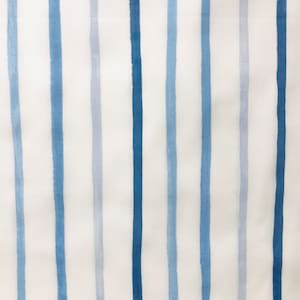 Painterly Fabric ~ Laura Ashley, 2015 ~ Drawing Room Cotton ~ Blue & White ~ 141 CM Wide X 50 CM Long ~ Sustainable Home