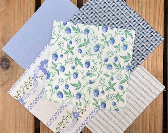 Laura Ashley Cotton Patchwork Squares: Vintage Quilting Pieces (50 X 11.5 CM)