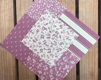 Twin Flat SHEET by LAURA ASHLEY - Dark Rose Pink and Cream