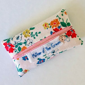 Mother of the Groom ~ Cath Kidston &quot;Clifton Rose&quot; Tissue Holder ~ Pocket, Handbag Sized ~ Mum Wedding Present