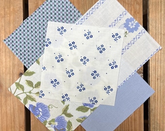 Laura Ashley Cotton Patchwork Squares: Vintage Quilting Pieces (50 X 11.5 CM)