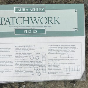 Conjunto de patchwork hexagonal: Laura Ashley, lilás, verde, 100 peças de algodão imagem 16