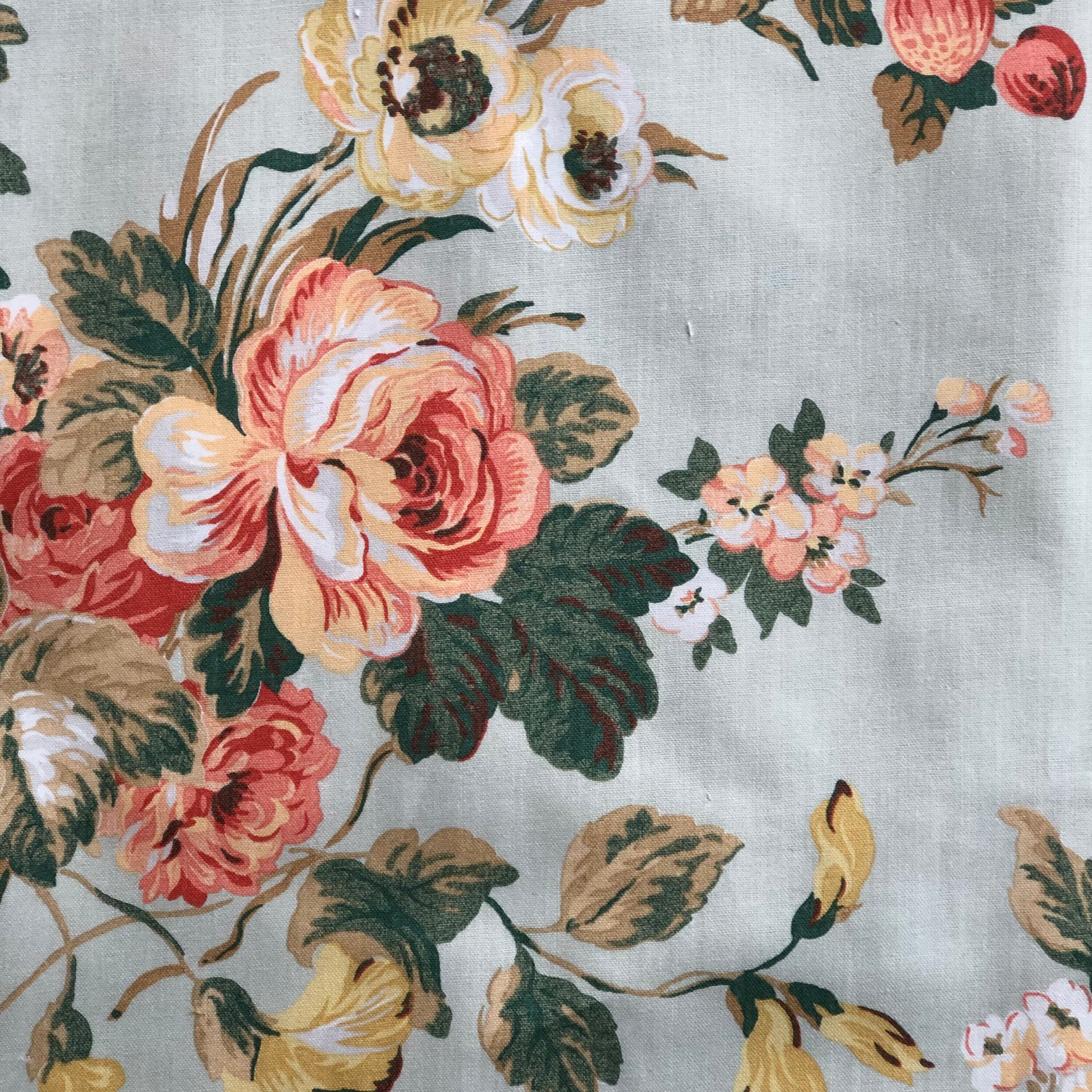 Laura Ashley Floral Cotton Fabric 1993 Vintage Gainsborough Multi laura-ashley-floral-cotton-fabric-1993-vintage-gainsborough-multi