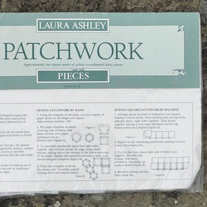 Conjunto de patchwork hexagonal: Laura Ashley, lilás, verde, 100 peças de algodão imagem 18