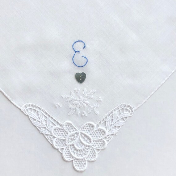 Something Blue ~ Monogrammed E ~ Bridal ~ Wedding… - image 6