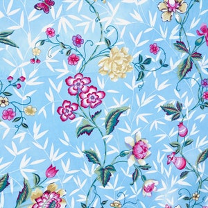 Laura Ashley Floral Baumwollstoff: Vintage 1996 ""Floral Pavilion""