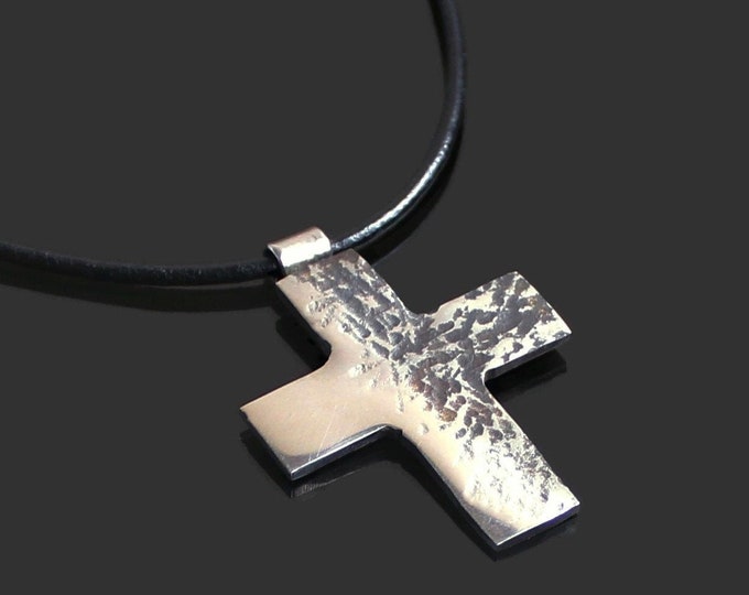 Wrought Cross Hammered Cross Stainless Steel Cross - Etsy