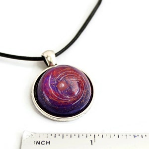 Galaxy Sphere Necklace Galaxy pendant Galaxy Sphere Necklace Cosmos Pendant Cosmos Necklace Resin Art Jewelry 3D Resin Necklace image 8