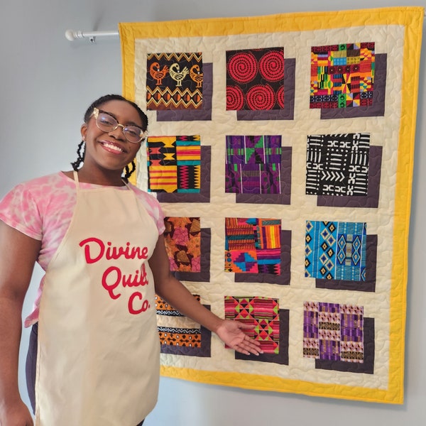 African Shadow Box Quilt PATTERN