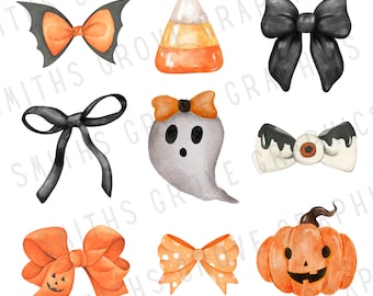 Halloween PNG Bundle: Ghost, Pumpkin, Candy Corn Clipart (Digital Download)