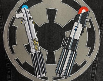 Large Anakin and Vader Lightsaber Hilt Patches