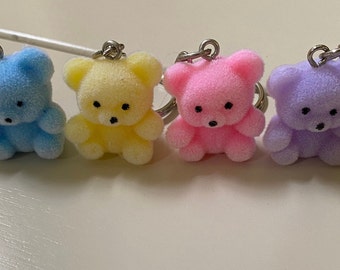 Mini Flocked Teddy Bears
