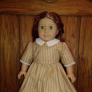 Historical 18&quot; Girl Doll Outfit/3 piece AG Colonial Dress/AG Doll Cotton