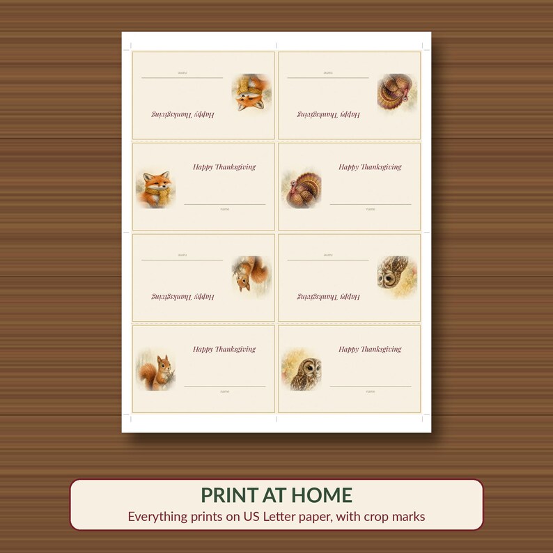 Thanksgiving Table Decor Printable Set, Place Cards, Menu, Gratitude Cards, Trivia, Invitation image 3