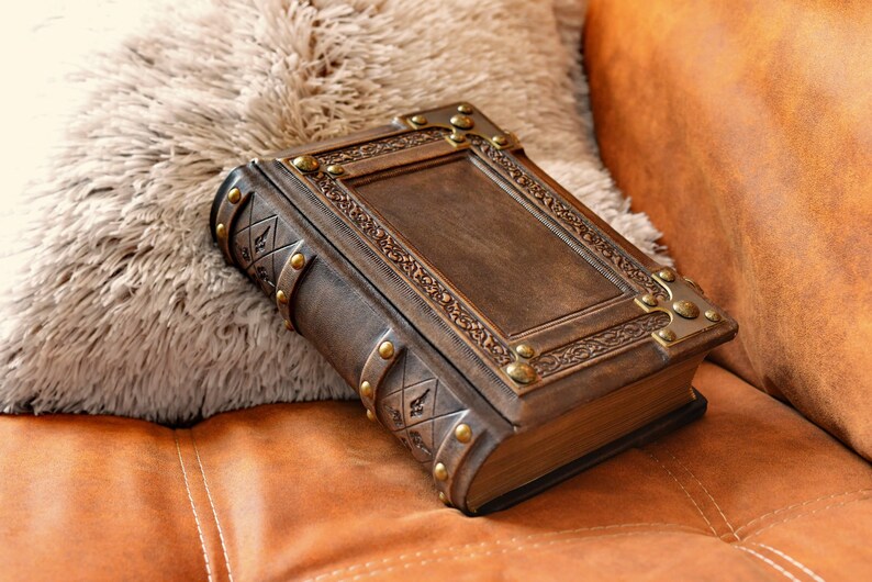 8 X 10 Medieval Styled Leather Journal Book of Etsy