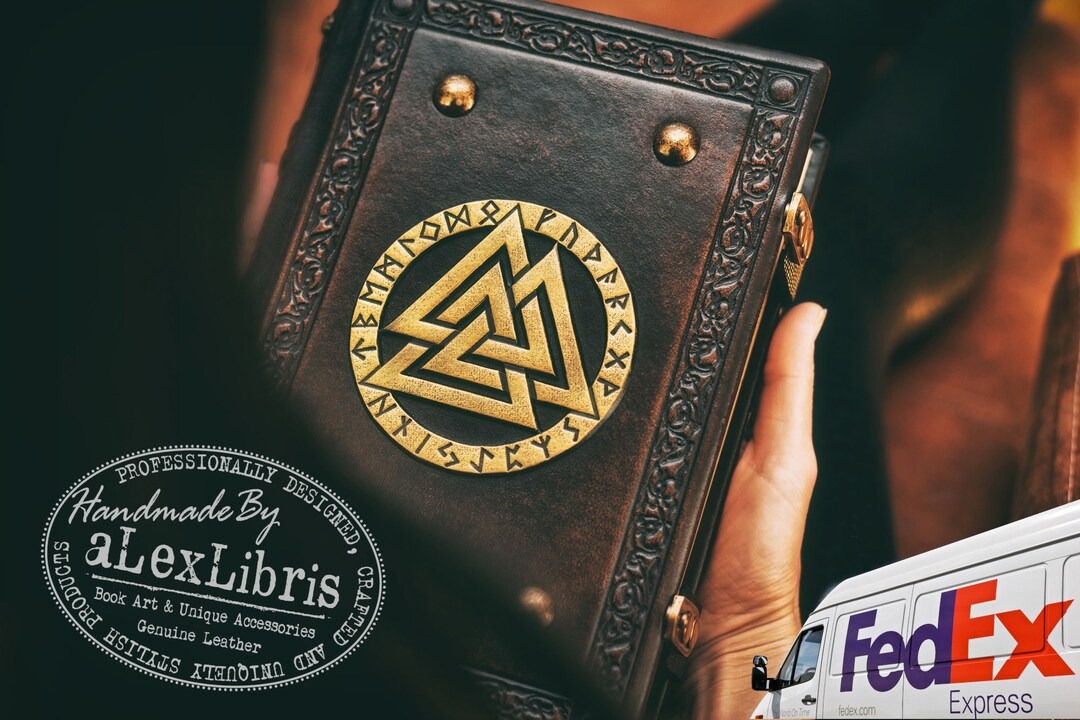 Pentagram Leather Journal: Large 7.5 X 10 Inches, 600 Blank Pages  Unleashing the Power of the Elements 