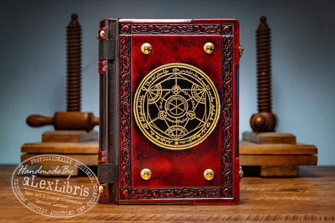 Handcrafted Italian Leather Alchemy Journal: Large Blank Book - Etsy