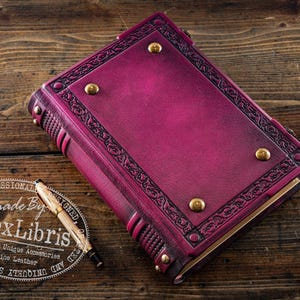 Elegant Medieval Leather Journal: Large 8 x 10 Inches, 500 Blank Pages - Journey into the Past, Perfect for Writing, Sketching