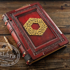 Labyrinth Leather Journal: Large Medieval Book of Shadows, Traveler Sketchbook