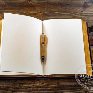 Handmade Italian Leather Journal: Medieval Book of Shadows, Traveler Sketchbook image 9