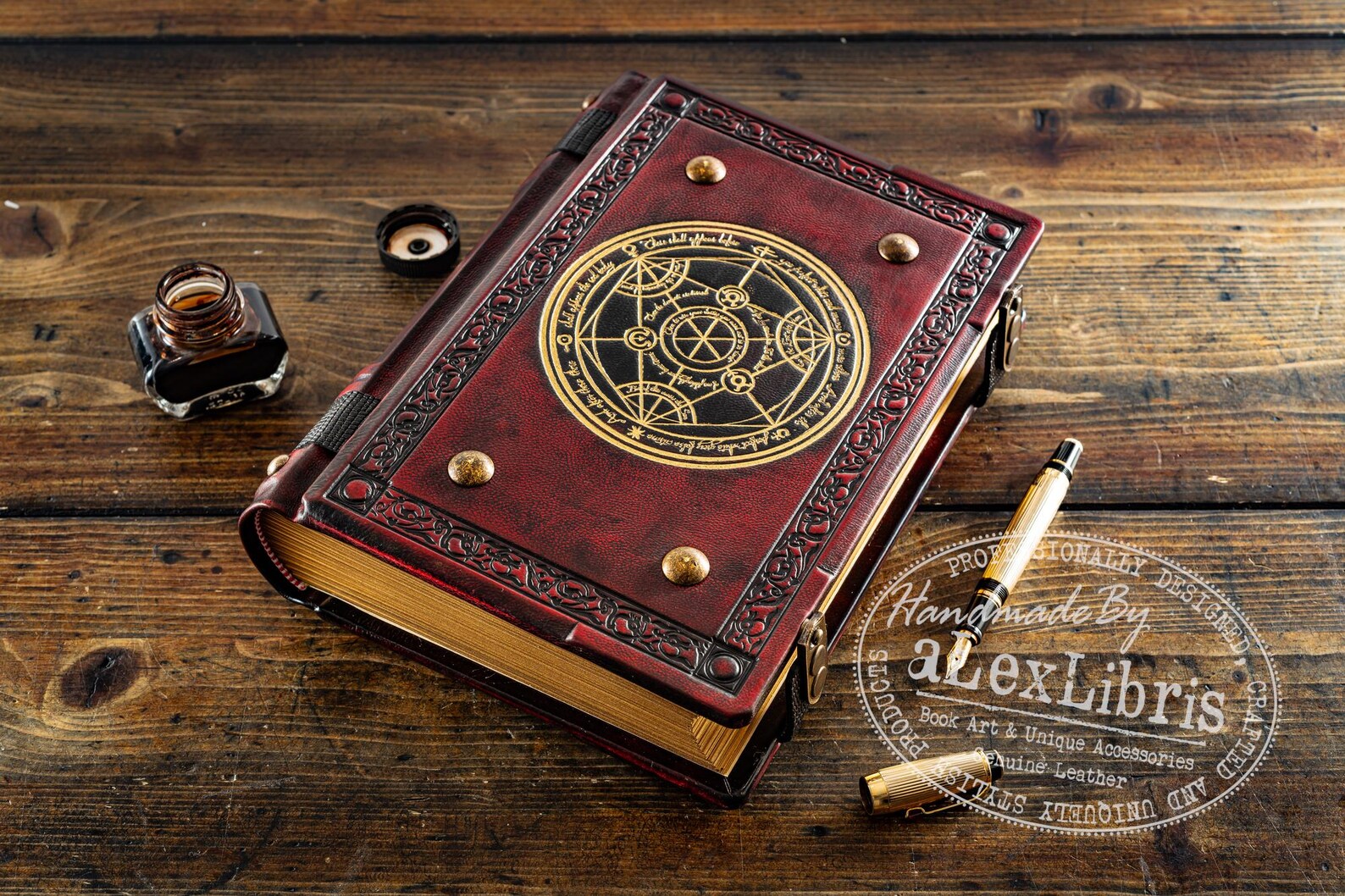 Alchemy Leather Journal: Large 8 X 10 Inches, 500 Blank Pages - Unleash ...