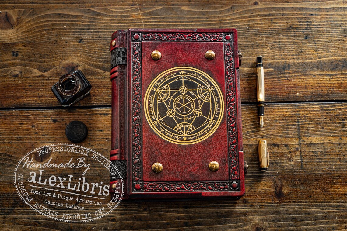 Alchemy Leather Journal: Large 8 X 10 Inches, 500 Blank Pages - Unleash ...