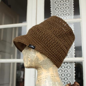 Rasta Tube SIZE L Dread Headband with brim olive green lined