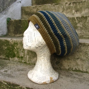 Dread Tam - Size S - olive tree light - lined - wool