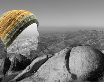 Crocheted hat - pear - 100% wool - with lining - 5 Sizes - MADE TO ORDER