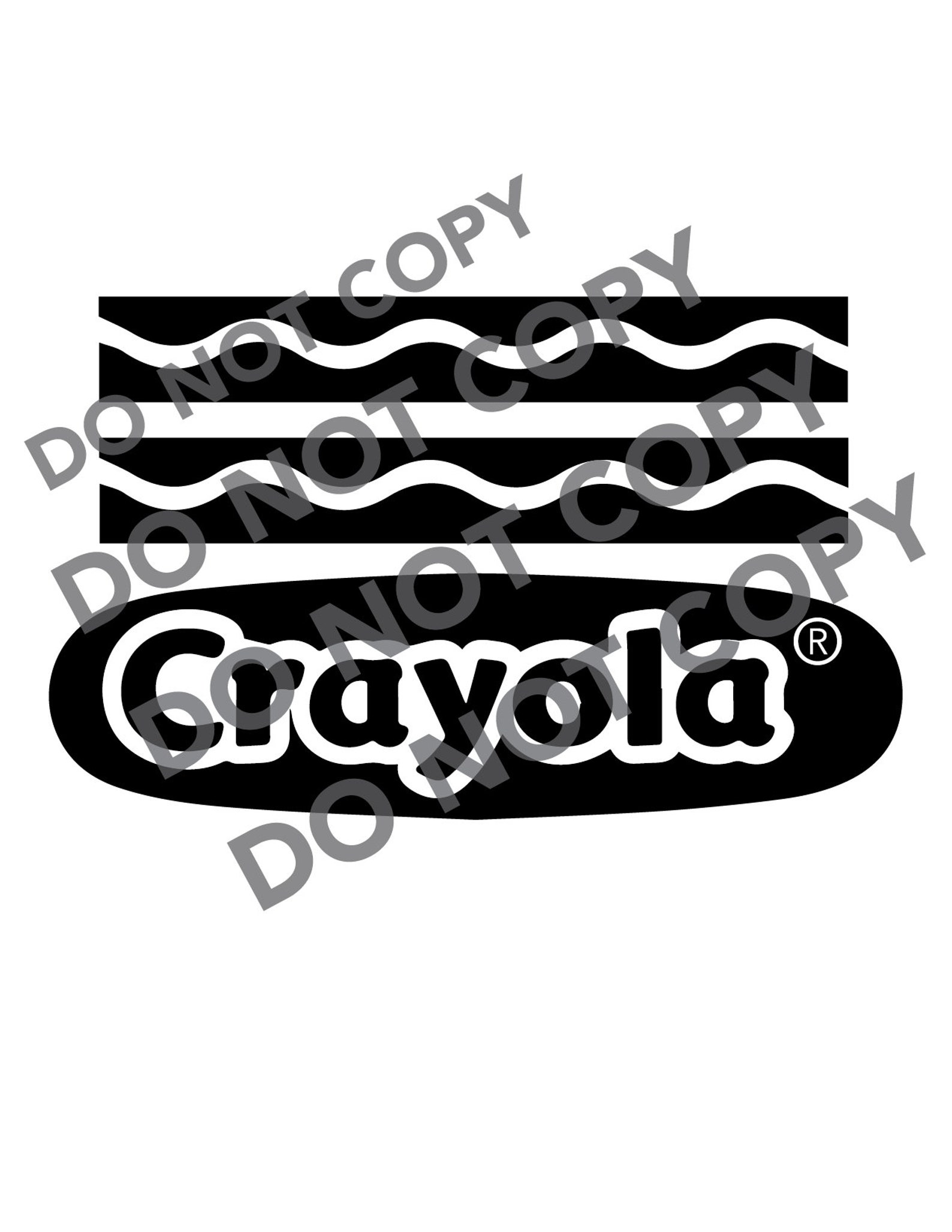 Giant Crayola Crayon Label Etsy