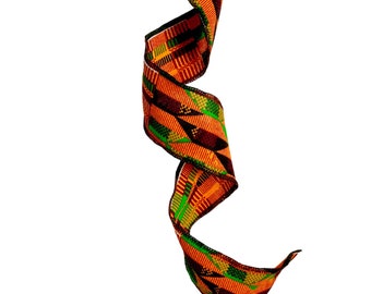 Kente Wired Ribbon 2.5 inches wide 5 yards