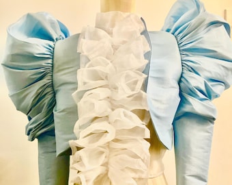 Puff Sleeve Taffeta Jacket Only Long Sleeves…..Choose a Color