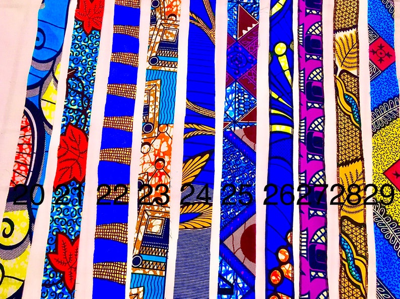 Kente Wired Ribbon Double Sided African Wax Print Ribbons Etsy