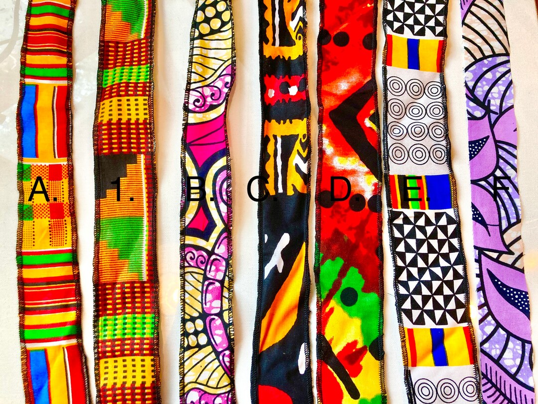 Kente Wired Ribbon Double Sided African Wax Print Ribbons Etsy