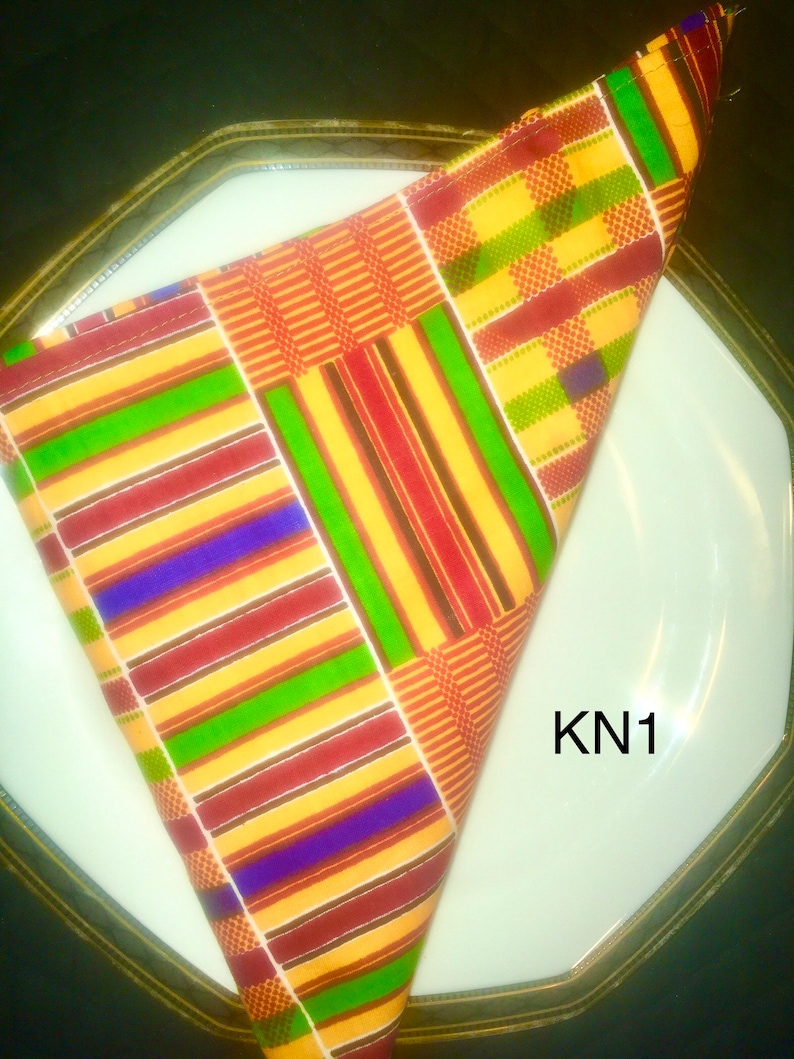 African Print Cloth Napkins Kente Cloth Napkins....Mix or Etsy