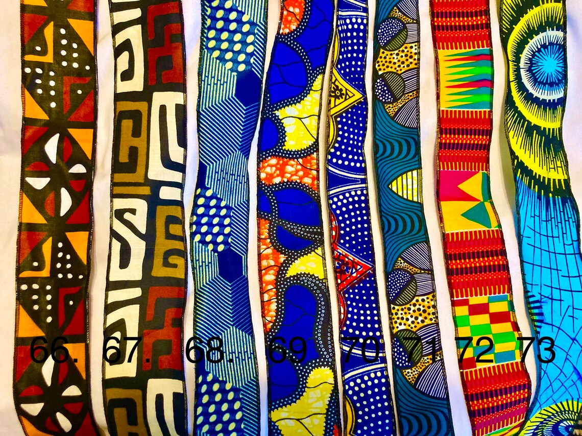 African Wax Print Wired Ribbons Kente Ribbon Craft Ribbon DIY Etsy