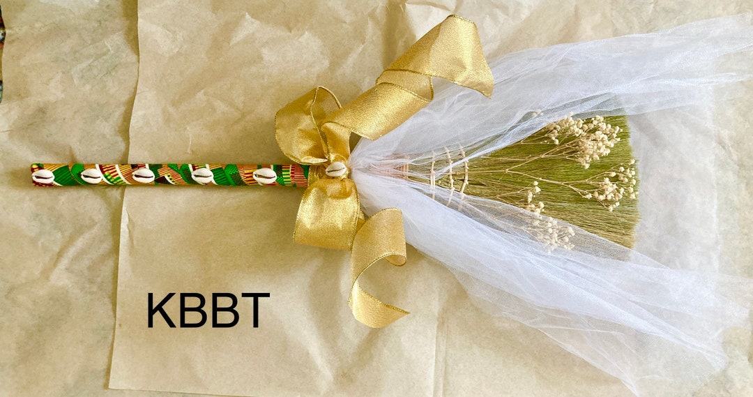 African Wedding Broom Kente Broom Jumping the Broom Etsy