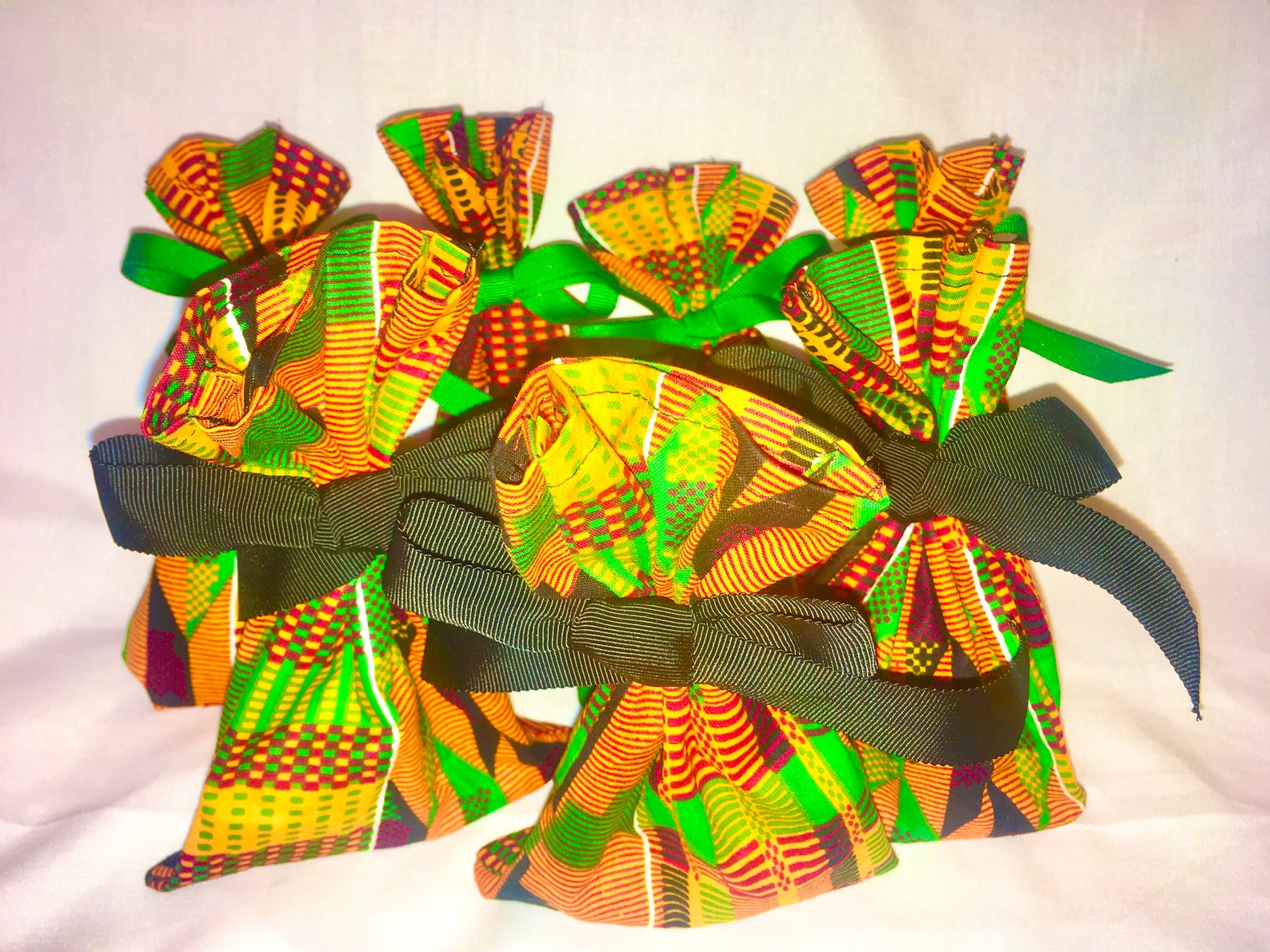 1 Cloth Party favor Bag African Gift Bag Kente Party Favor Bag | Etsy