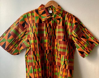 Kente Print Men's Shirt