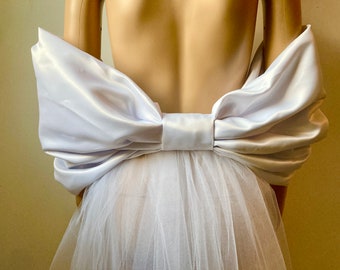 Statement Satin Bow.... Choose  a color or fabric