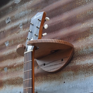 Oak Wall Mount Guitar Holder