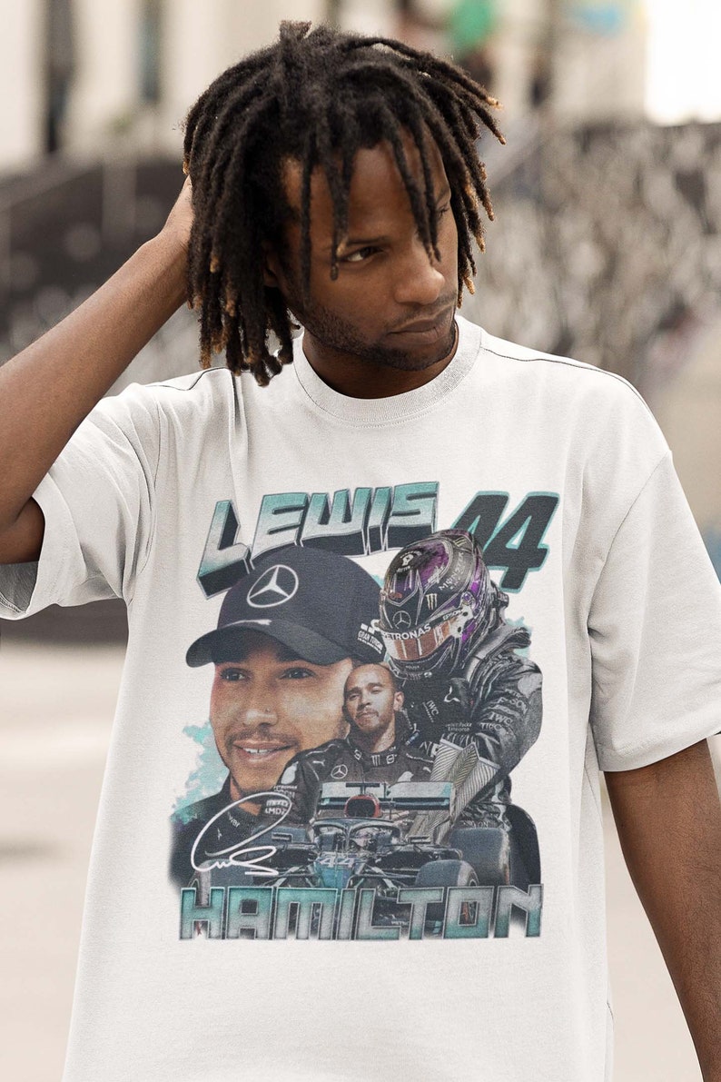 Lewis Hamilton Shirt Formel Racing Fahrer britische Meisterschaft Fans Tshirt Vintage Grafik Tee Design Sweatshirt Otomotiv Geschenk Unisex Tee Bild 2