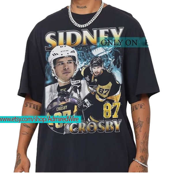 Sidney Crosby Shirt - Ice Hockey Canadian Professional - Hockey Championships Sport Merch Vintage Sweatshirt Hoodie Graphic Tee