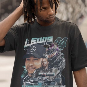 Lewis Hamilton Shirt Formel Racing Fahrer britische Meisterschaft Fans Tshirt Vintage Grafik Tee Design Sweatshirt Otomotiv Geschenk Unisex Tee Bild 3