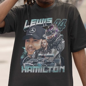 Lewis Hamilton Shirt Formel Racing Fahrer britische Meisterschaft Fans Tshirt Vintage Grafik Tee Design Sweatshirt Otomotiv Geschenk Unisex Tee Bild 1