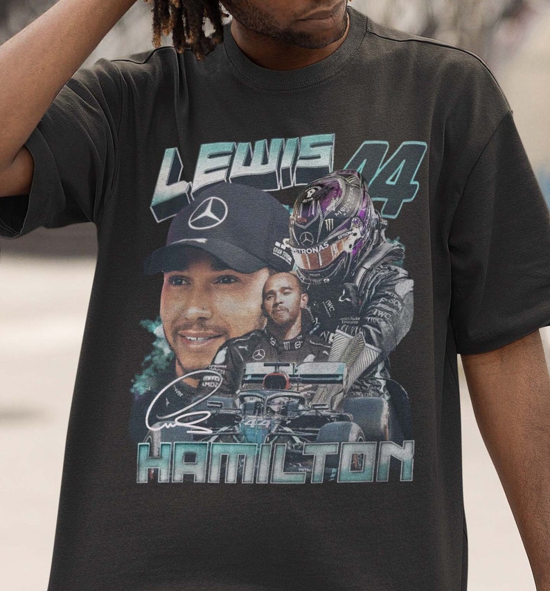 Lewis Hamilton Shirt Formel Racing Fahrer britische Meisterschaft Fans Tshirt Vintage Grafik Tee Design Sweatshirt Otomotiv Geschenk Unisex Tee Bild 1