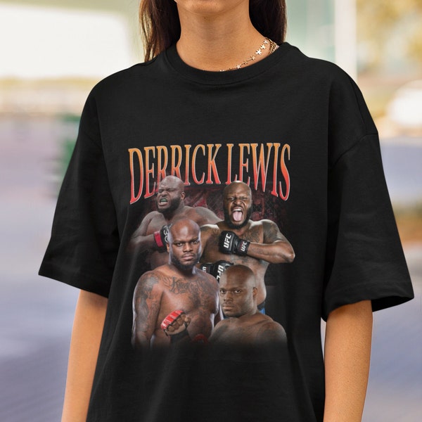 Derrick Lewis Tshirt, Vintage Derrick Lewis Shirt, Sport Merch Vintage Sweatshirt Hoodie Graphic Tee, Trending Shirt